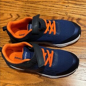 Saucony Kids' Blue and Orange Sneakers, new without tags